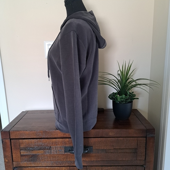 Lazy Pants Brushed Sueded Hoodie Grey Small Cozy Sweatshirt Casual - Picture 7 of 16